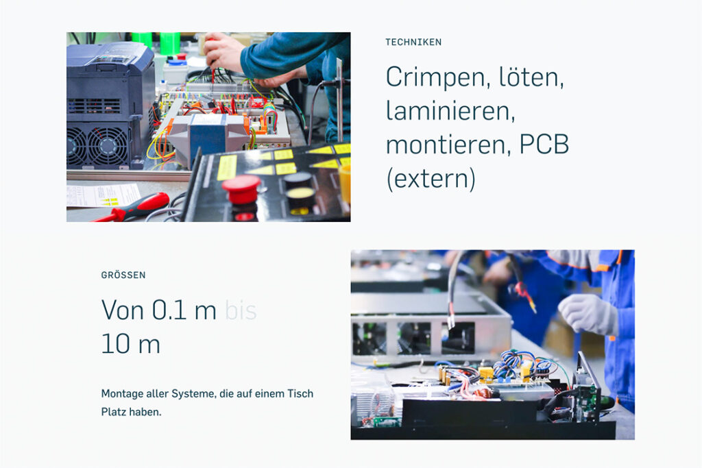 Screenshot Text Bild Kombination auf Webseite