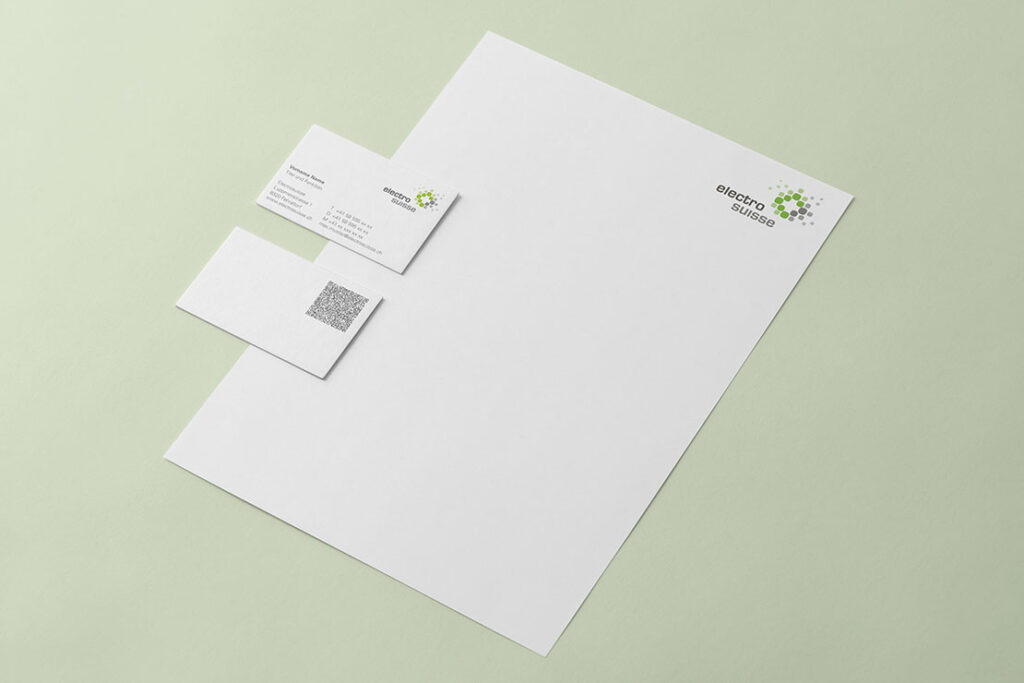 Briefschaften Electrosuisse Briefbogen Vitenkarte