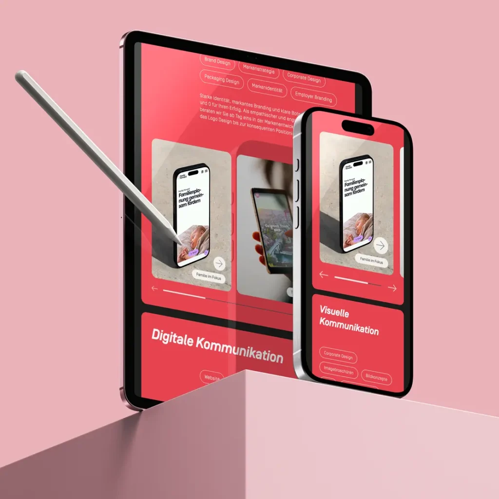 Angebot auf Tablet und Mobile