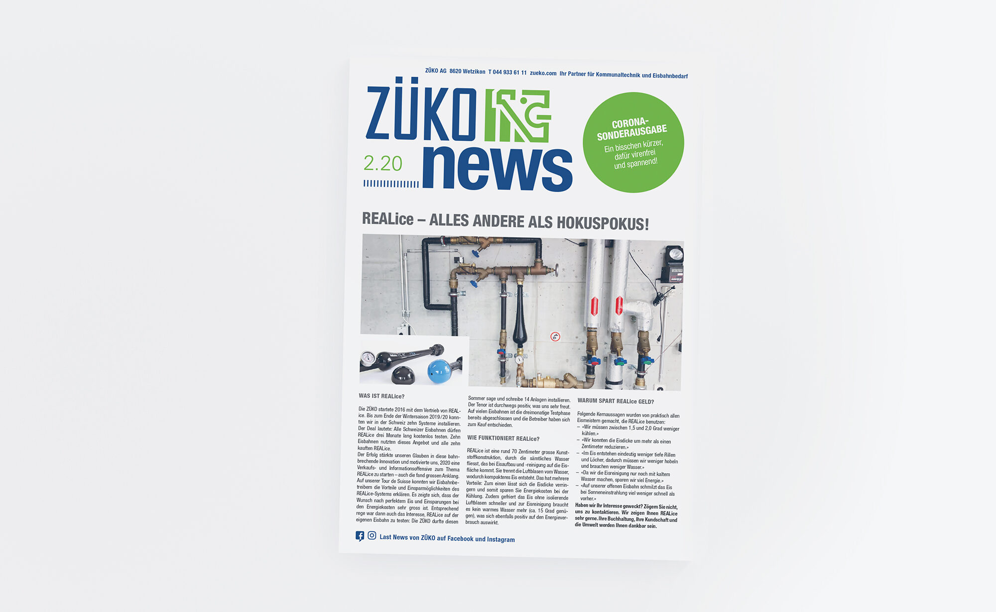 Cover Züko Newsletter – ZÜKO AG, Newsletter