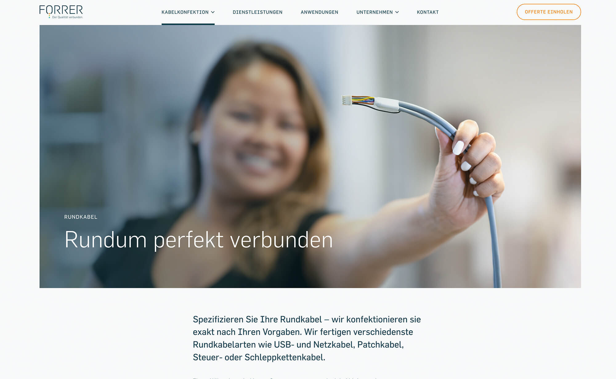 Screenshot – wforrer.ch Website